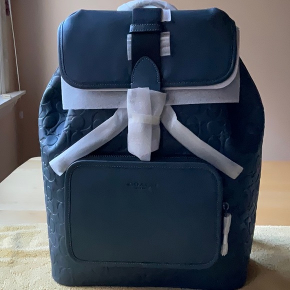 🎒 COACH SULLIVAN BACKPACK IN SIGNATURE LEATHER 🎒 - Picture 4 of 16